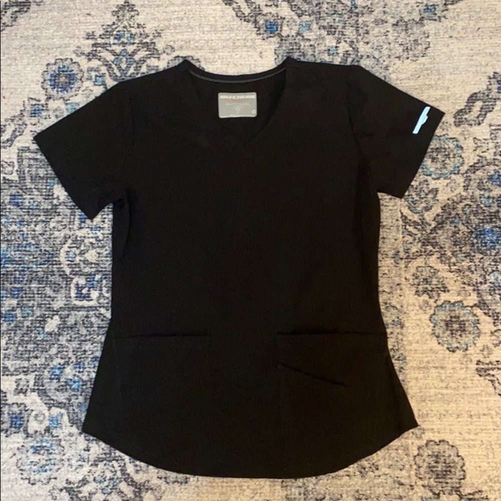 Black scrub top